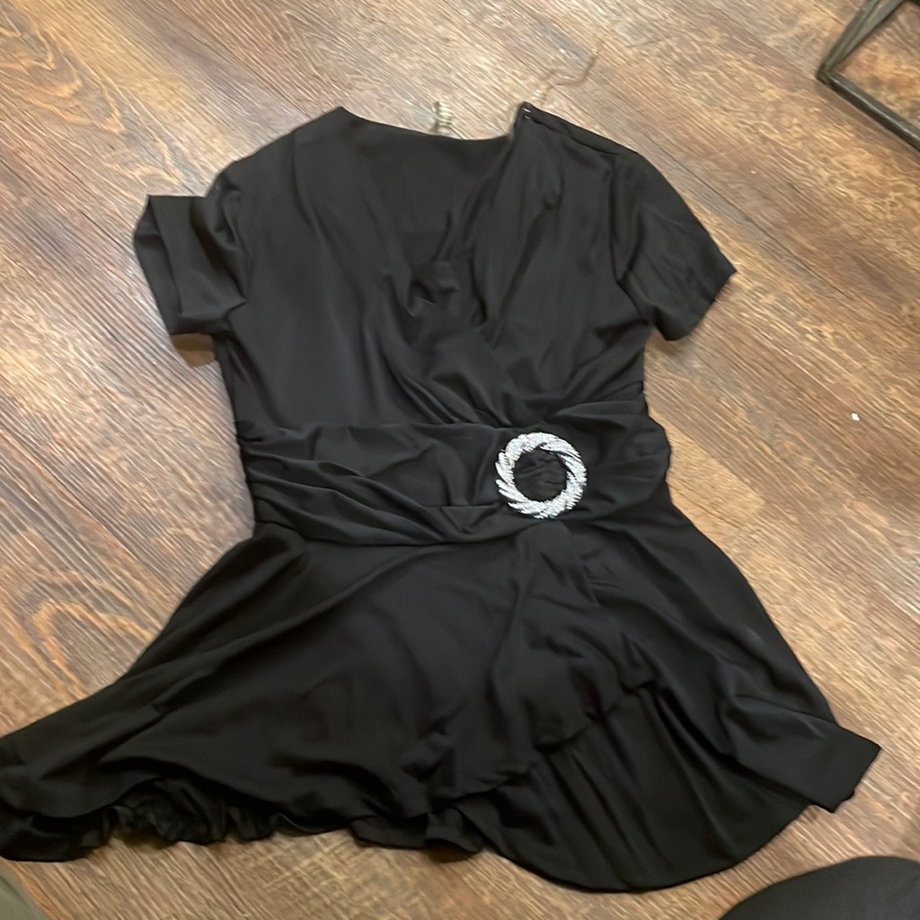 Black Shirt With Belt